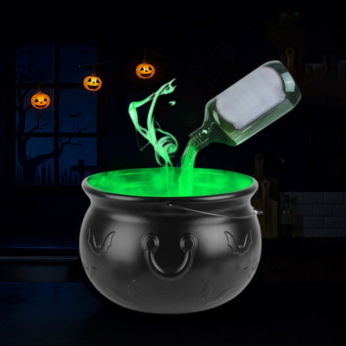 Haunt & Co Nnndbs Acrylic Halloween Ornament, Clear Modern Tabletop Decor for Shelf Desk Home Festive Display`
