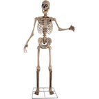 Haunt & Co 8 ft Tall Motion-Activated Towering Skeleton, Premium Talking Halloween Animatronic Decoration, Plug-In