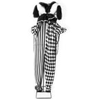 Haunt & Co Lifesize 5.5 ft Animatronic Two-Headed Clown with Lights and Sound, Indoor/Outdoor