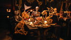 Haunt & Co Fun Express White Unicorn Skeleton Outdoor Decor, Halloween Macabre Design