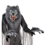 Haunt & Co 7 ft Tall Motion-Activated Towering Werewolf, Premium Halloween Animatronic, Plug-In
