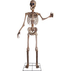 Haunt & Co 8 ft Tall Motion-Activated Towering Skeleton, Premium Talking Halloween Animatronic Decoration, Plug-In