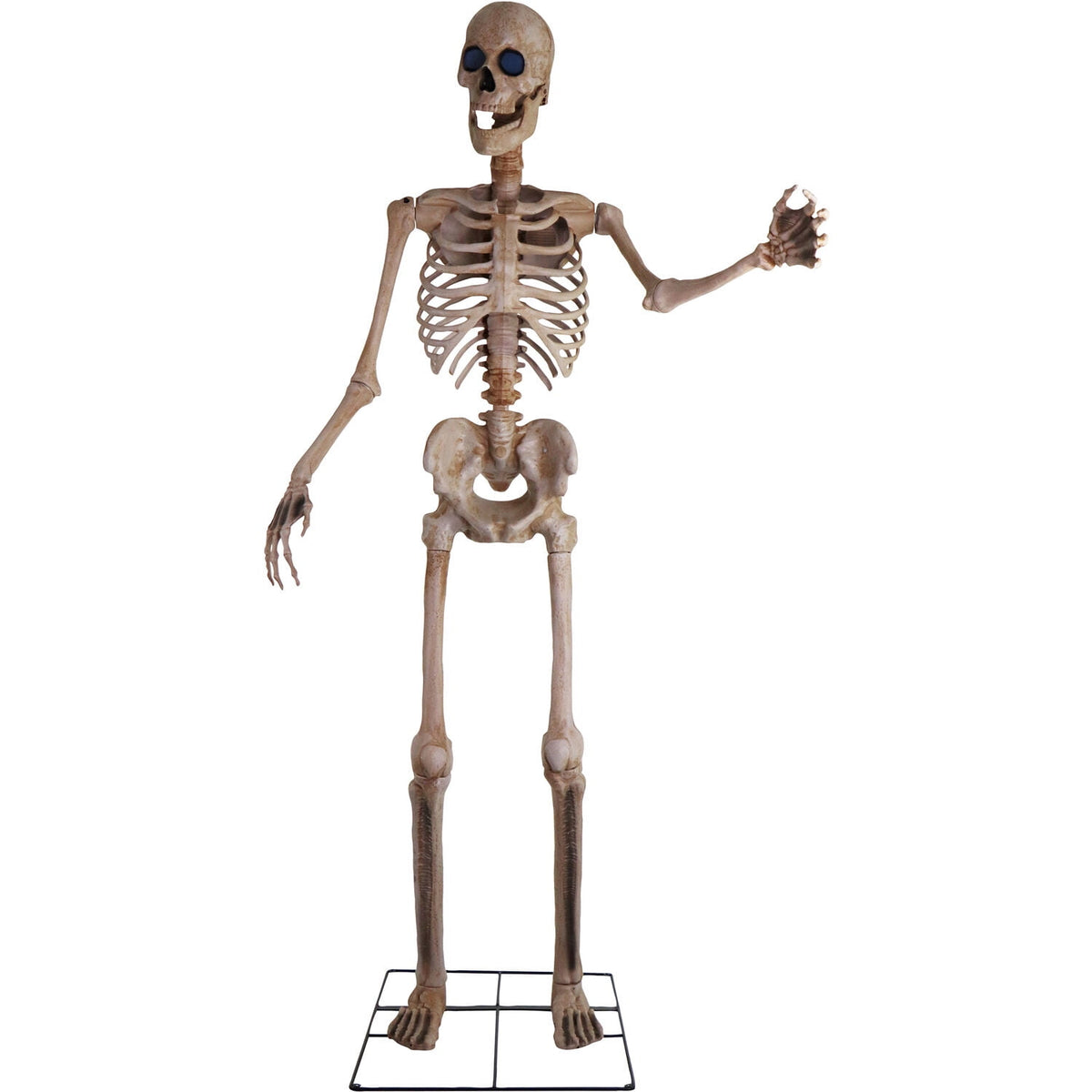 Haunt & Co 8 ft Tall Motion-Activated Towering Skeleton, Premium Talking Halloween Animatronic Decoration, Plug-In