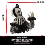 Haunt & Co 1.8 ft Groundbreaker Clown-Vile, Multi-Color