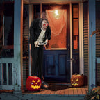 Haunt & Co 5FT Halloween Animatronic Grandpa w/ Candy Dish The Sound Activated Standing Halloween Prop