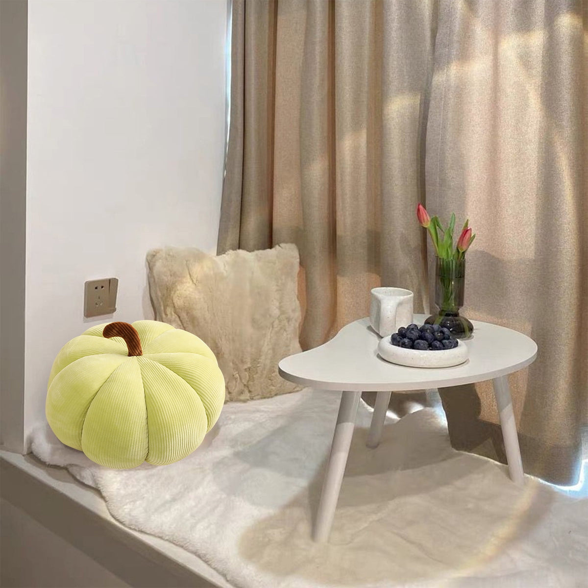 Haunt & Co XGFHYJEH Halloween Pumpkin Throw Pillow Cushions Decorations, Halloween Sofa Bed Pillowes Decoration Ornament for Indoor Outdoor, Halloween Scary Decor for Home Party, Patio Furniture Cushion