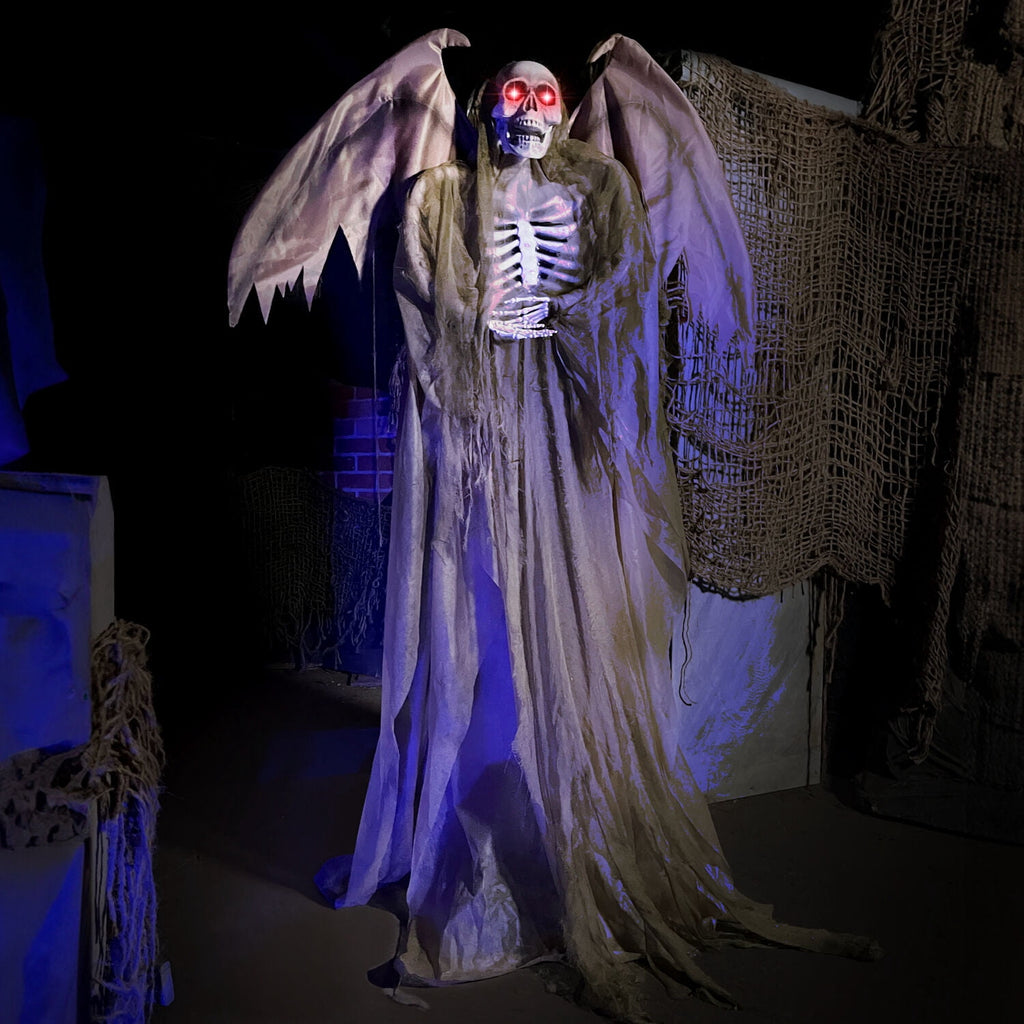 Haunt & Co 5.5 ft Life-size Animatronic Reaper with Wings