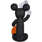 Haunt & Co Airblown Inflatables 4FT Tall Halloween Inflatable Disney Mickey Mouse with Pumpkin