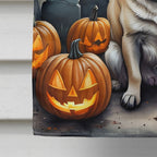 Haunt & Co Halloween Pug Dog House Flag 28x40IN Double-Sided Polyester Decorative Sleeve Pole Flag