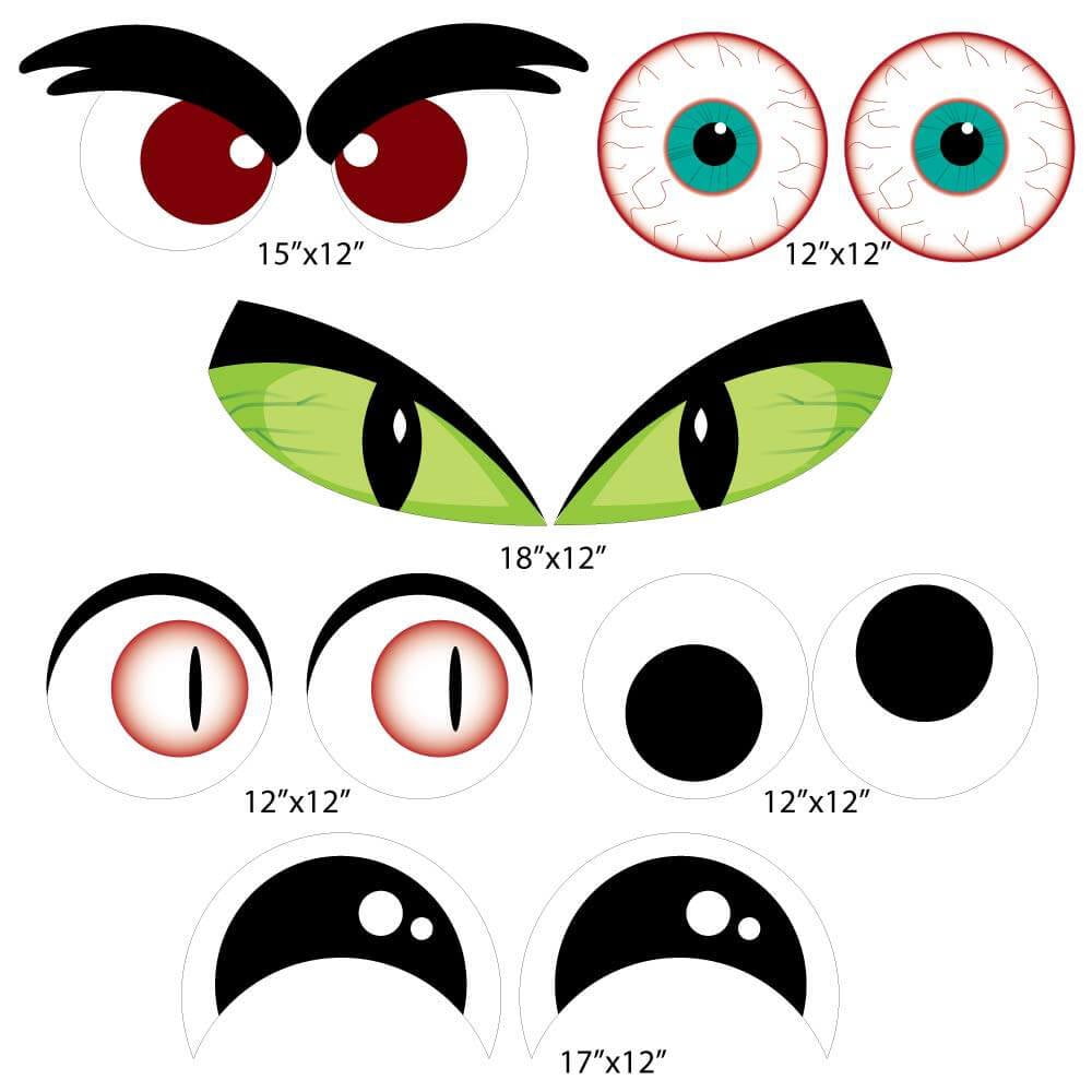 Haunt & Co Victory Store - Scary Eyes 12 Piece Multicolor Set