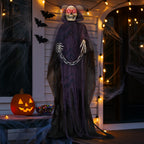 Haunt & Co 6' Animatronics Grim Reaper, Sound-Actived Party Deco