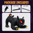 Haunt & Co 4.5' Halloween Inflatables Outdoor Giant Cat Blow up Decor