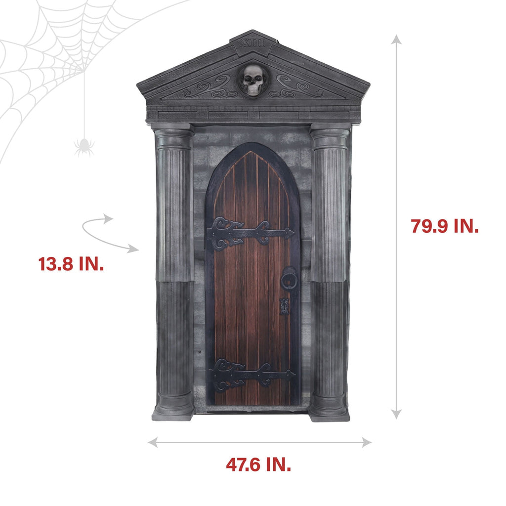 Haunt & Co 6.7 ft. Motion-Triggered Mausoleum Halloween Animatronic by Tekky