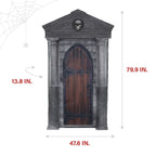 Haunt & Co 6.7 ft. Motion-Triggered Mausoleum Halloween Animatronic by Tekky