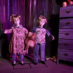 Haunt & Co Apocalypse Twins Halloween Animatronics with Red Eyes & Head Sync, 3-Ft
