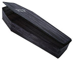 Haunt & Co Wooden-Look Coffin with Lid - 60 in x 24 in x 10 in