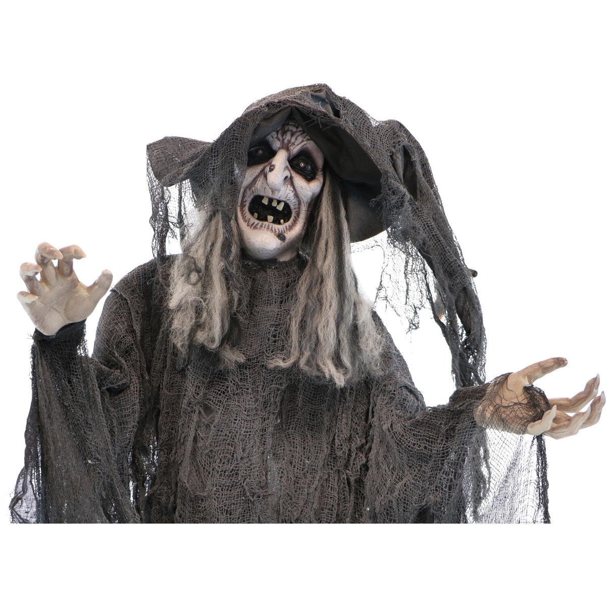 Haunt & Co 5.75 ft Animatronic Witch Indoor/Covered Outdoor