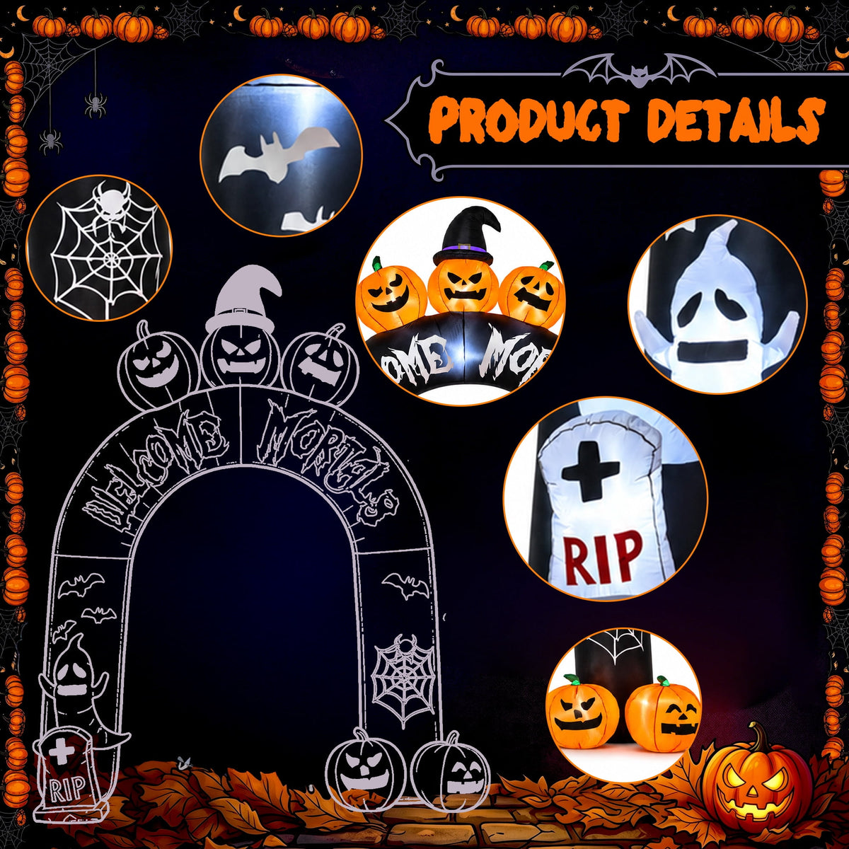 Haunt & Co 10FT Halloween Inflatable Arch