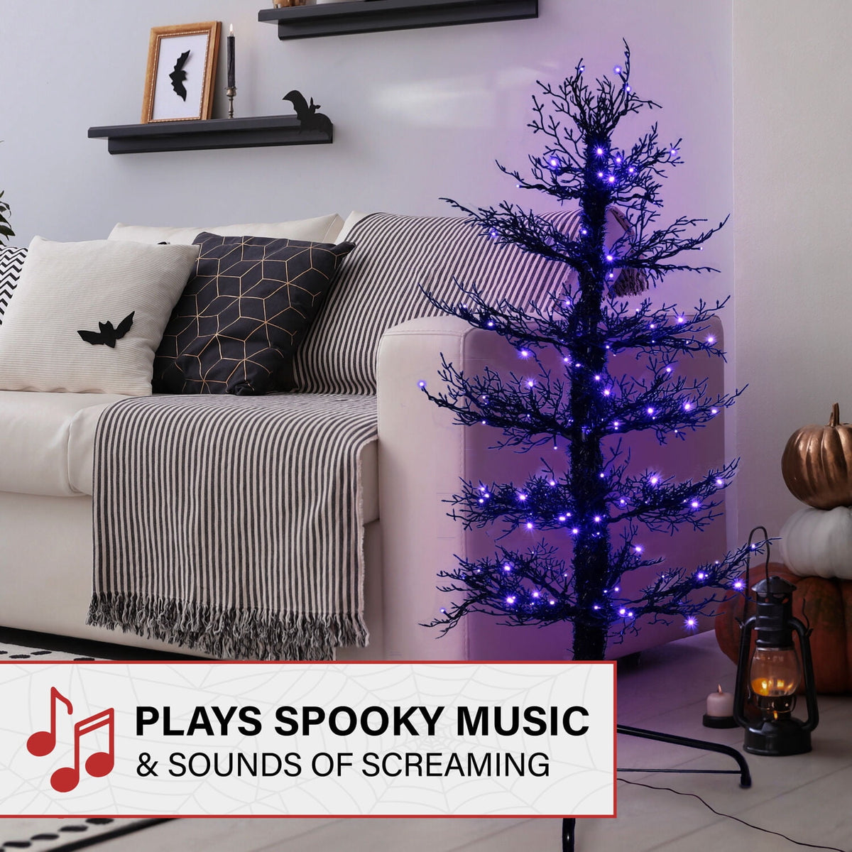 Haunt & Co 5 ft Dancing Halloween Tree Animatronic