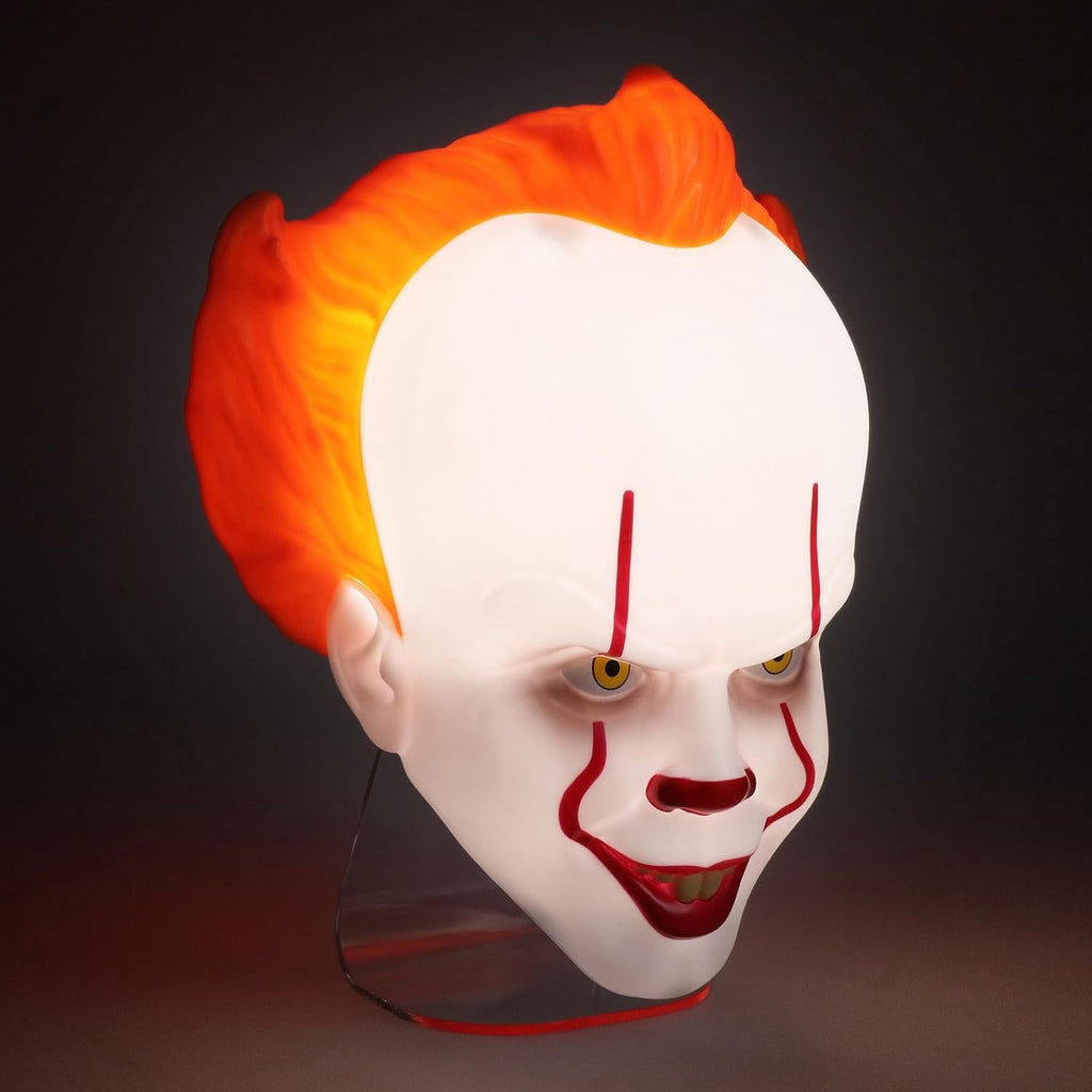 Haunt & Co Paladone Halloween White Pennywise Mask, 15.5" x 18.2"