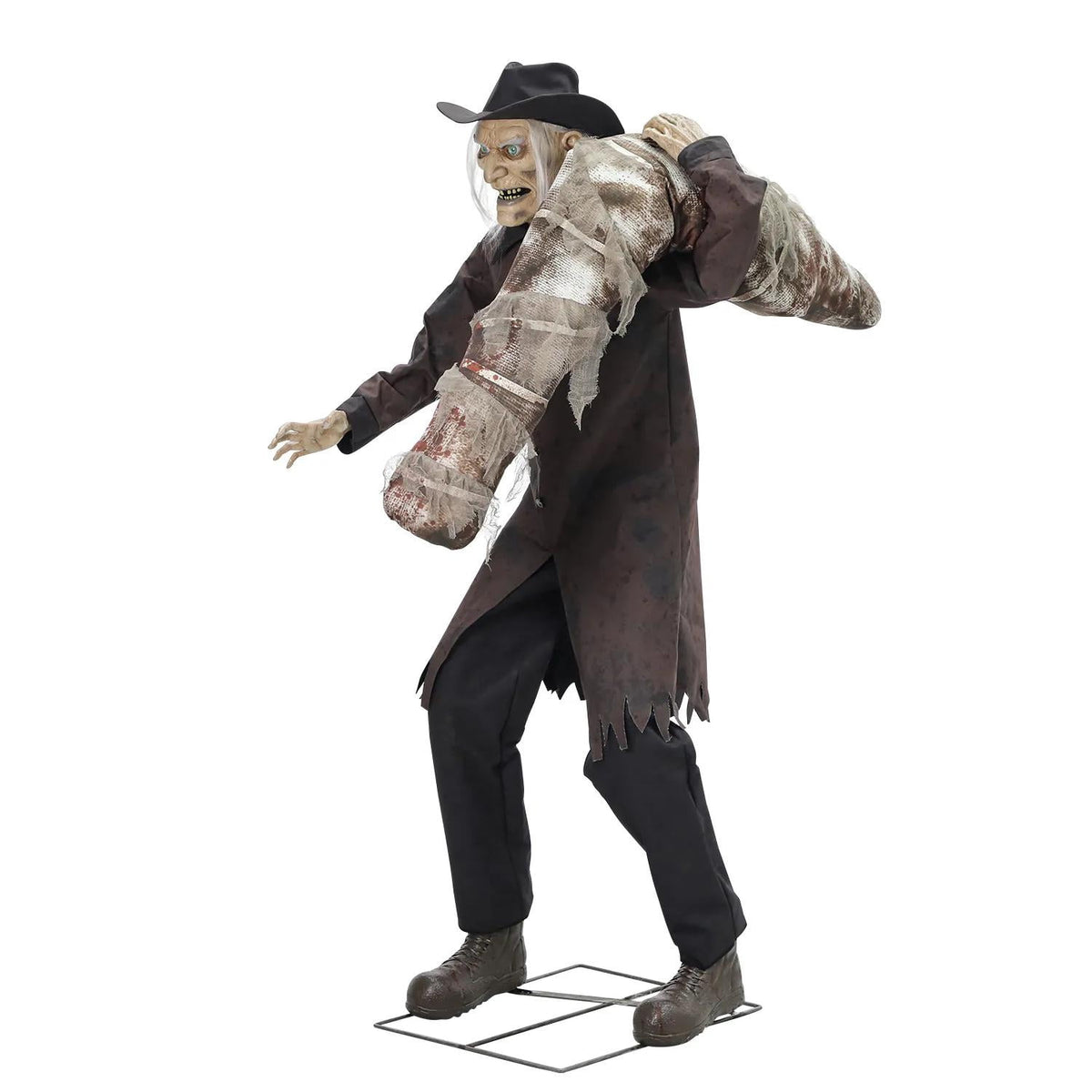 Haunt & Co 6ft Grave Robber Animated Halloween Prop Animatronic Haunted Cemetery Graveyard