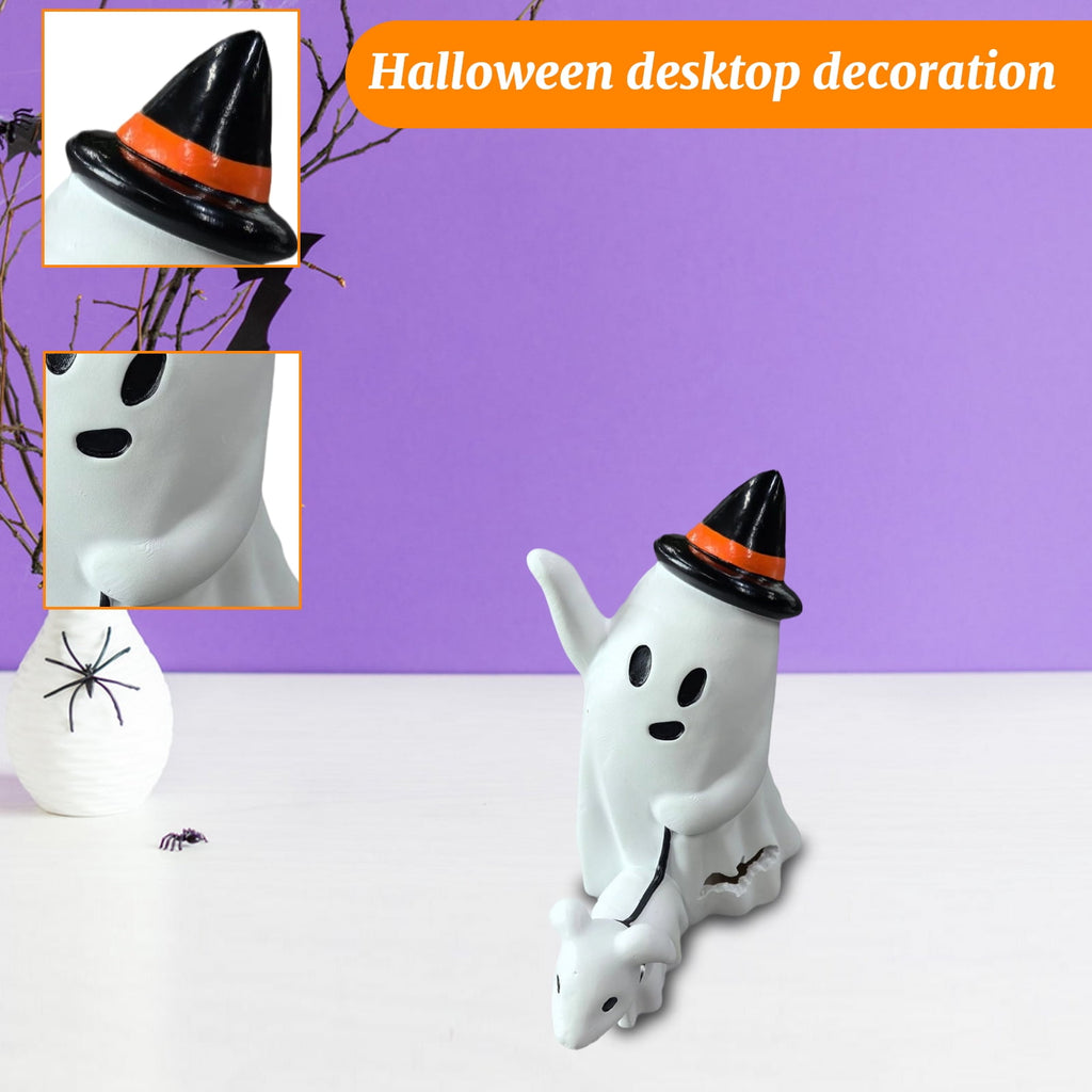 Haunt & Co Halloween Creepy Ghost Dog Walking Ornaments â?? Creative Shape with Haunted Shadows, Halloween Decorations for Halloween Parties & Trick or Treat Nights â?? great for Costume Parties with spooky setups