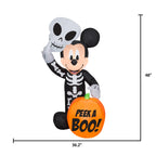 Haunt & Co Airblown Inflatables 4FT Tall Halloween Inflatable Disney Mickey Mouse with Pumpkin