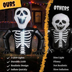 Haunt & Co 6' Halloween Inflatables Skeleton Outdoor Emerging Skeleton,Built-In LED