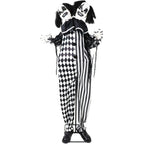 Haunt & Co Lifesize 5.5 ft Animatronic Two-Headed Clown with Lights and Sound, Indoor/Outdoor
