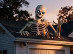Haunt & Co 48" Halloween Giant Groundbreaker Skeleton with LED Light Moving Eyes, Creepy Sound Effect