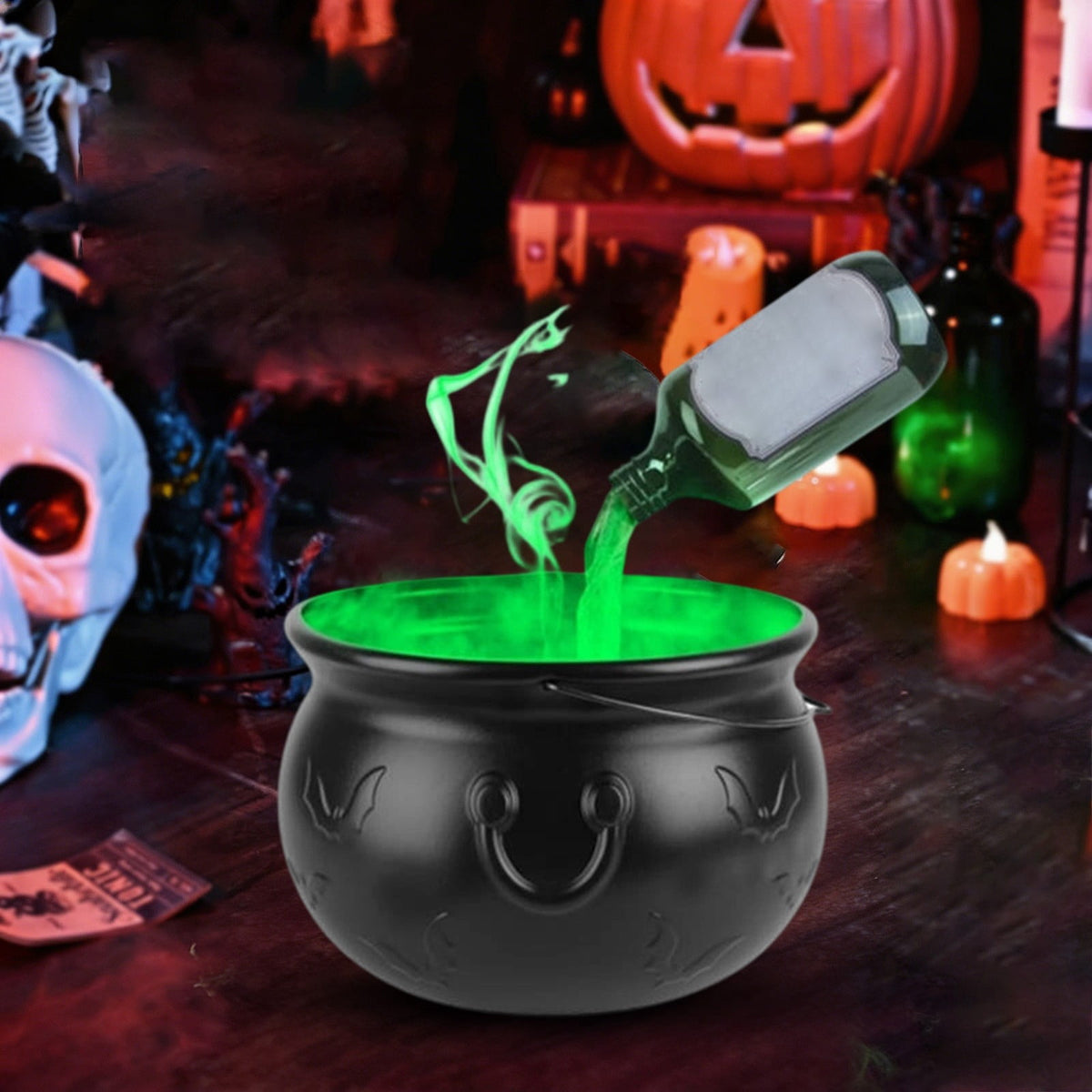 Haunt & Co Nnndbs Acrylic Halloween Ornament, Clear Modern Tabletop Decor for Shelf Desk Home Festive Display`