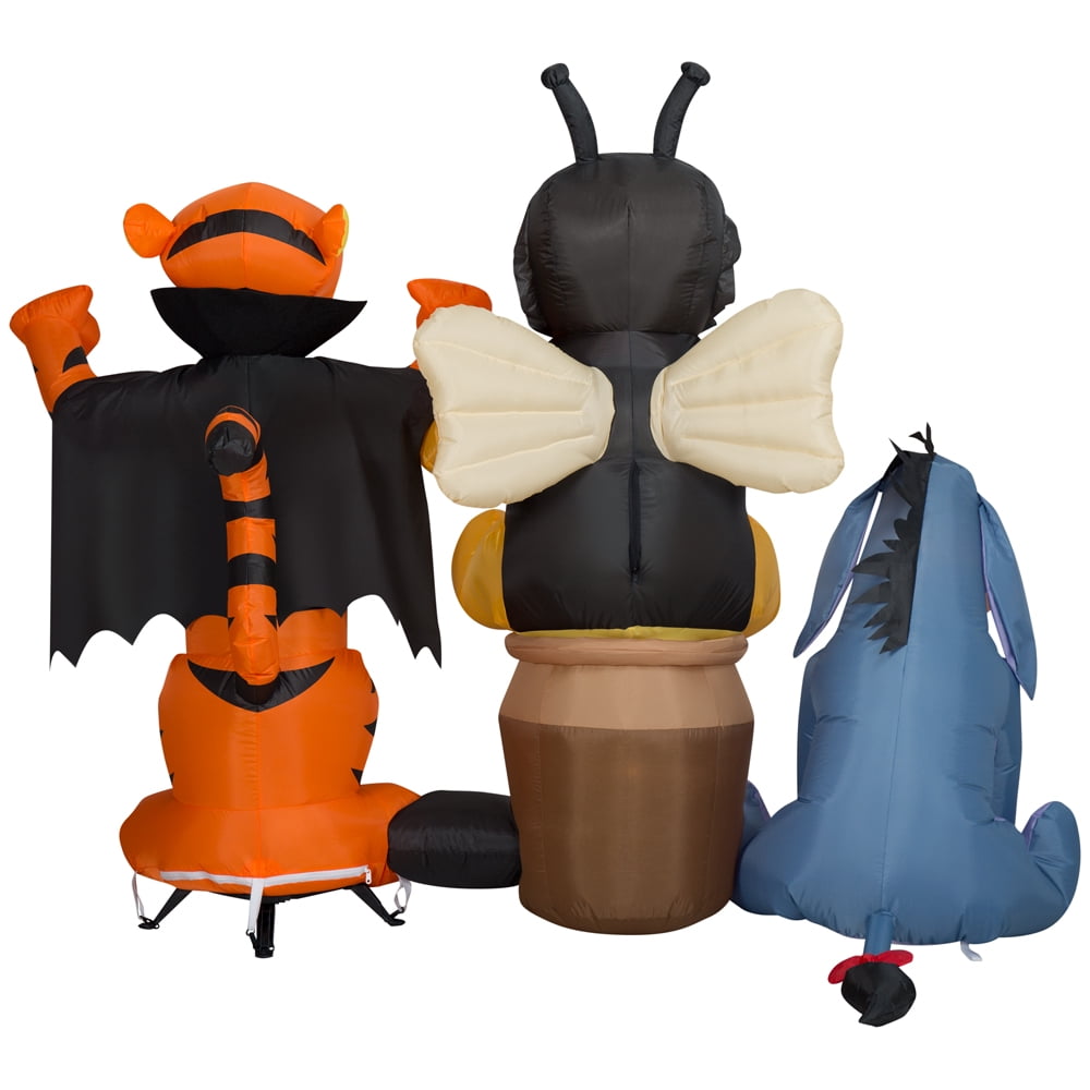 Haunt & Co Airblown Inflatable Halloween Pooh and Friends Scene Disney, 5 ft Tall, Multi