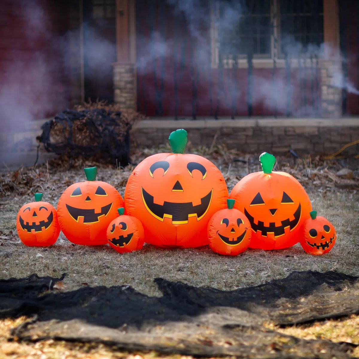Haunt & Co 8 ft Inflatable Pumpkin Patch Decoration