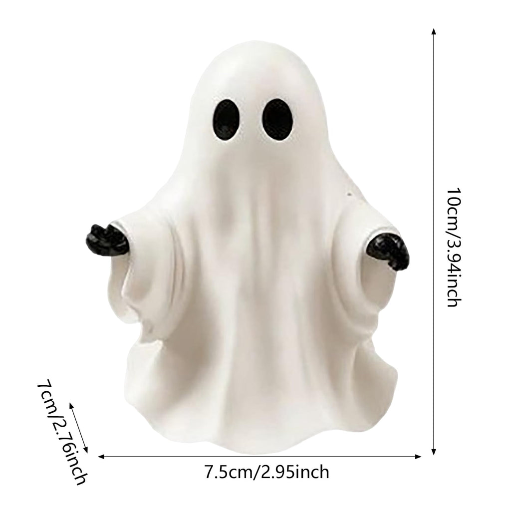 Haunt & Co PLLFRLRT Cute Halloween Decorations Resin Tabletop Statue Ghost Ornaments Mantel Shelf Party Home Decors