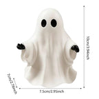 Haunt & Co PLLFRLRT Cute Halloween Decorations Resin Tabletop Statue Ghost Ornaments Mantel Shelf Party Home Decors
