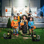 Haunt & Co SUYOLL Halloween Solar Powered Resin Desktop Ornament Decorative Light For Home Party Figurine