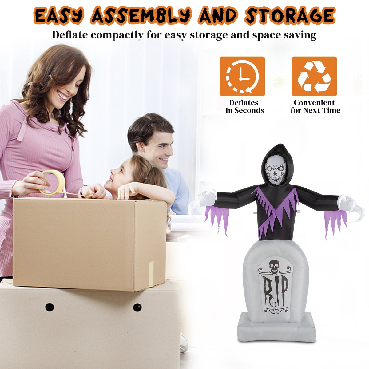 Haunt & Co Inflatable 6 FT Reaper