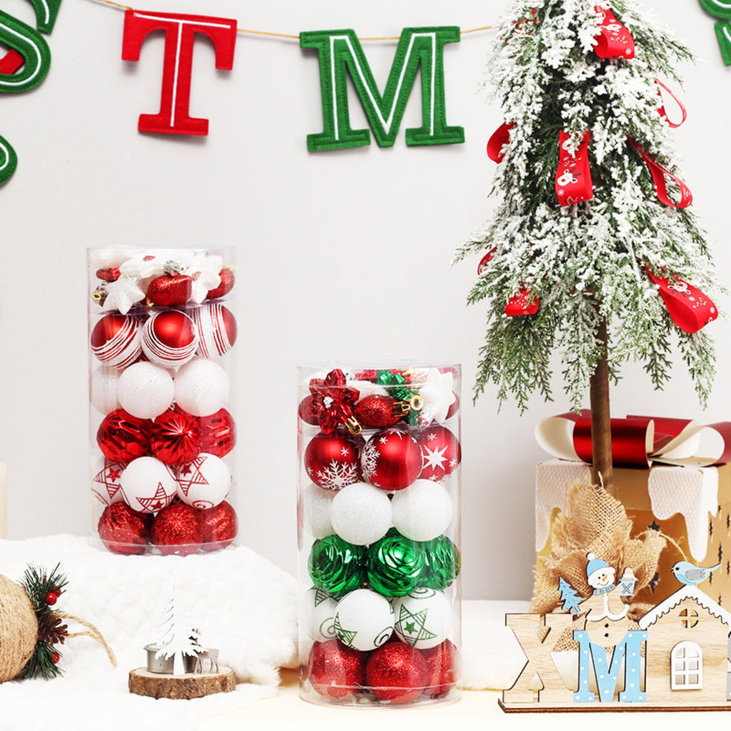 Haunt & Co Christmas Balls - Christmas Tree Decoration Ornaments Shatterproof Hanging Balls for Birthday Halloween Holiday Wedding Decorations Set of 41 pcs