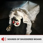 Haunt & Co Lifesize 35" Animatronic Possessed Woman with Lights and Sound