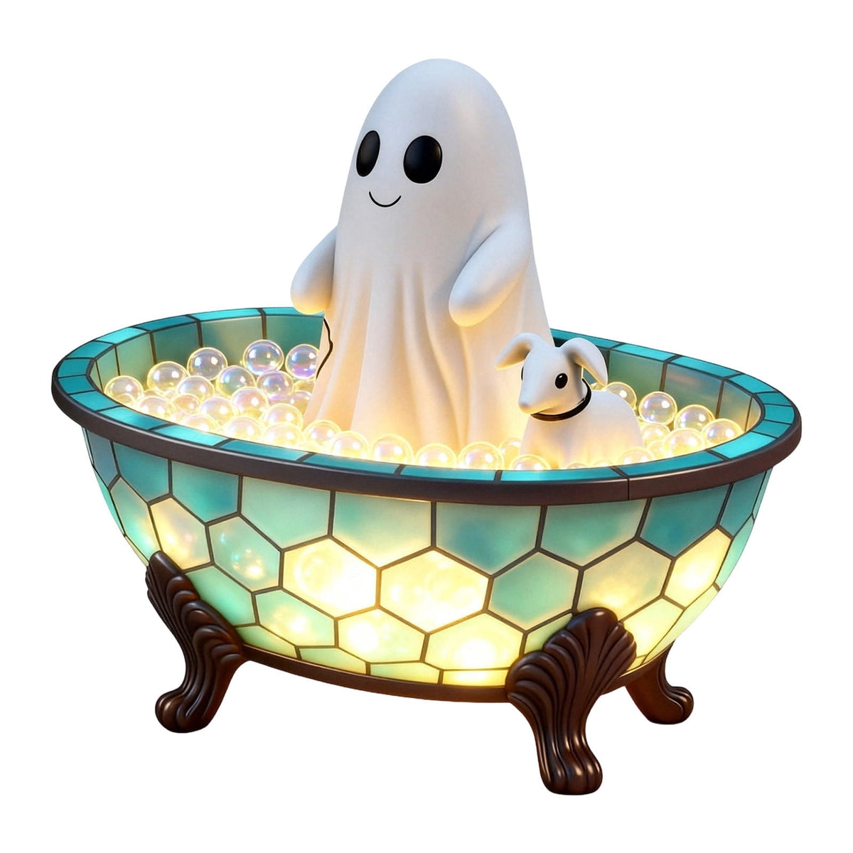 Haunt & Co Halloween Flying Ghost Decorations, Large Hanging Ghost Ornament with Weather Resistant Design and Swinging Effect, Spooky Outdoor Yard Decor for Porch Tree Garden Party House Decoration-C