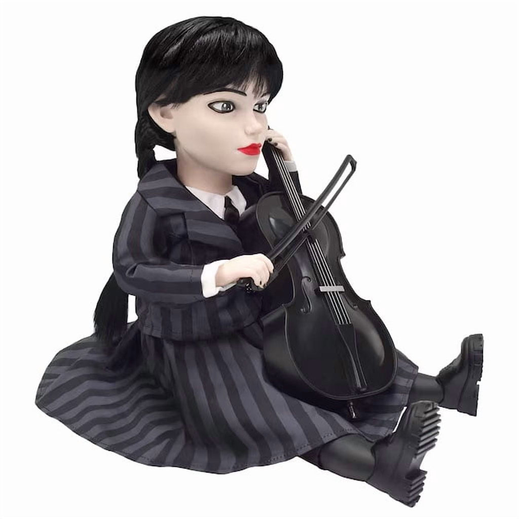 Haunt & Co The Addams Family Wednesday Halloween Animated Doll Tabletop Decor 13 in