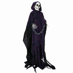 Haunt & Co 6ft Life-Size Halloween Animatronic Grim Reaper - Sound-Activated, 1-Minute Assembly