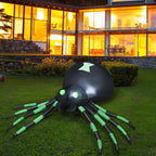 Haunt & Co Patiojoy 6FT Inflatable Blow-Up Spider With LED Lights Outdoor Yard