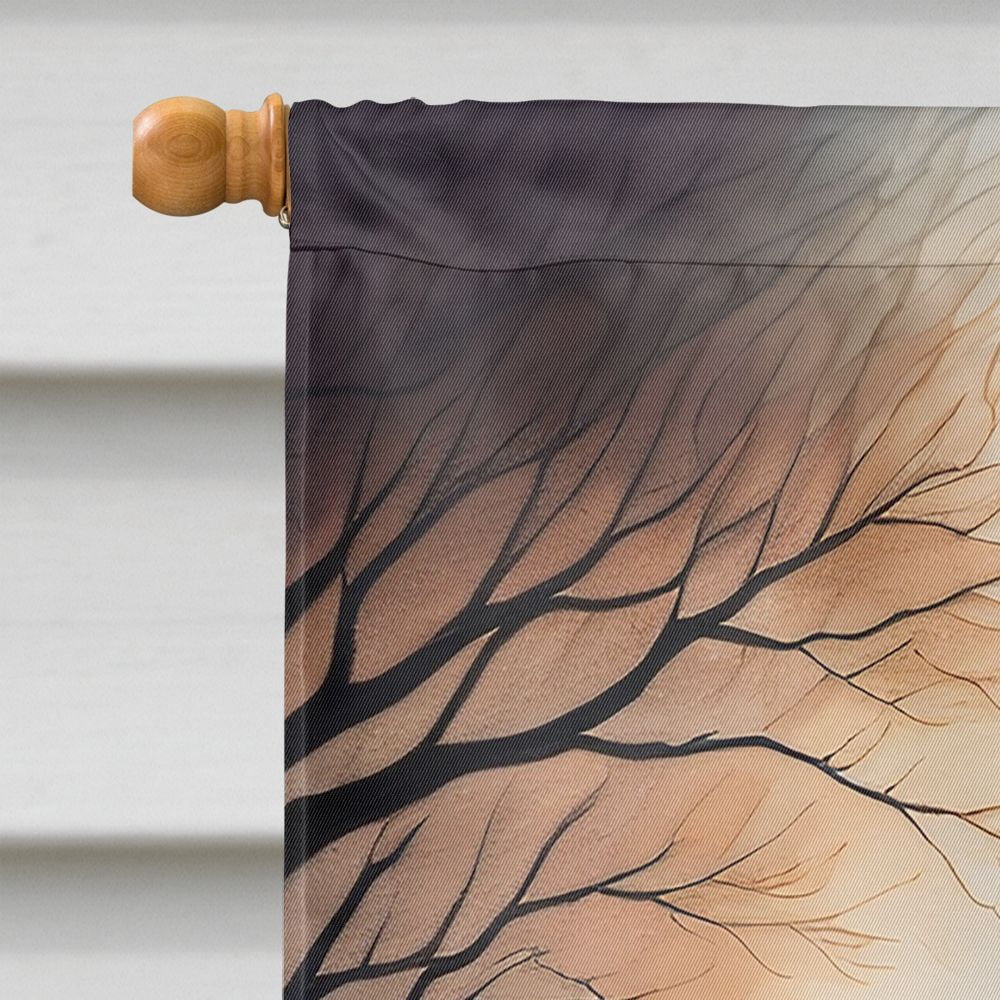 Haunt & Co Halloween Pug Dog House Flag 28x40IN Double-Sided Polyester Decorative Sleeve Pole Flag
