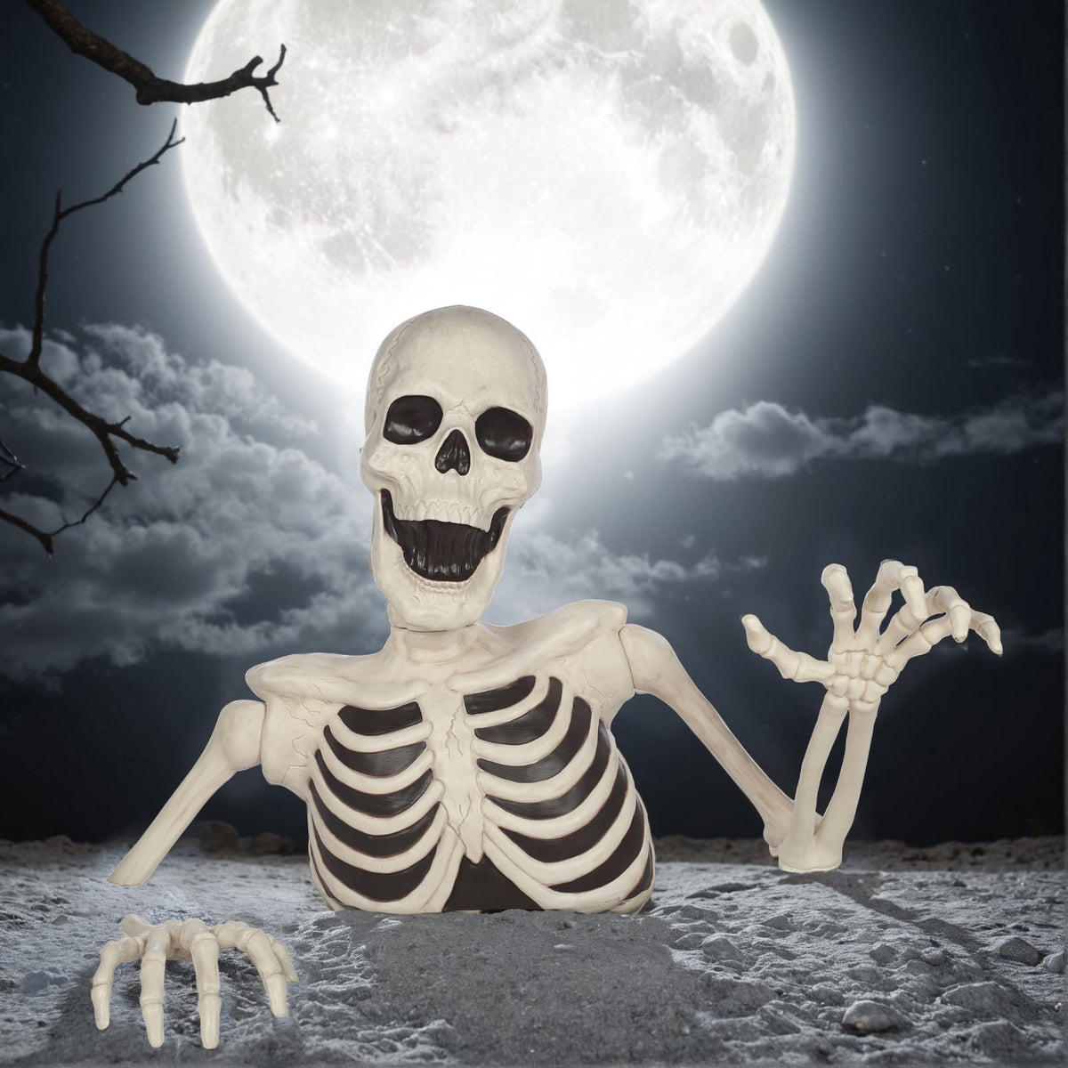 Haunt & Co 35" Halloween Giant Groundbreaker Skeleton