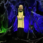 Haunt & Co 5 ft Life-Size Animatronic Indoor/Covered Outdoor Zombie Maid
