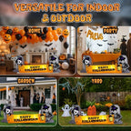 Haunt & Co 9.6FT Halloween Inflatable Skeleton Tombstone Banner, Built-in 4 White LED Lights, Quick Inflation