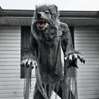 Haunt & Co 7 ft Tall Motion-Activated Towering Werewolf, Premium Halloween Animatronic, Plug-In