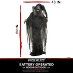 Haunt & Co 5.75 ft Animatronic Witch Indoor/Covered Outdoor