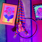 Haunt & Co 47 in Animatronic Hanging Upside Down Clown with Lights and Sound